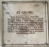 Oberzell. Saint Georg. Placa