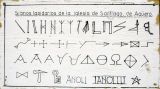 Agero. Santiago de Agero -signos lapidarios-