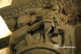 Fuente Urbel. Santa Maria.Capitel con caballero 