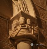 Fuente Urbel. Santa Maria. Detalle de capitel con barca