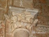 Monasterio de Rodilla. Nuestra Sra del Valle. Capitel con arpias del arco triunfal