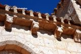 Amusco.Nuestra Sra de las Fuentes.Canecillos figurados y zoomorfos