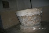 Arenillas de Nuo Perez. San Critobal. Pila bautismal con dos leones luchando