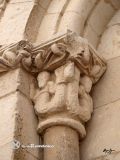 Cerezo de Arriba. San Juan Bautista. Detalle de capitel con sirenas