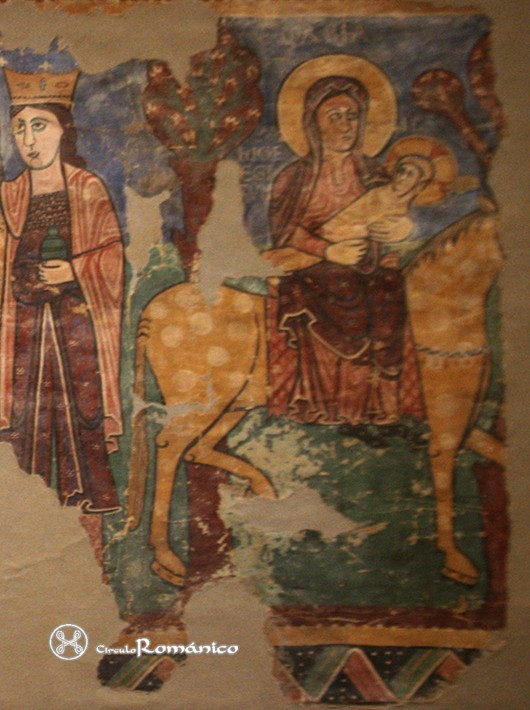 Museo Diocesano. Asunción de María de Navasa. Fragmento de la huida a Egipto