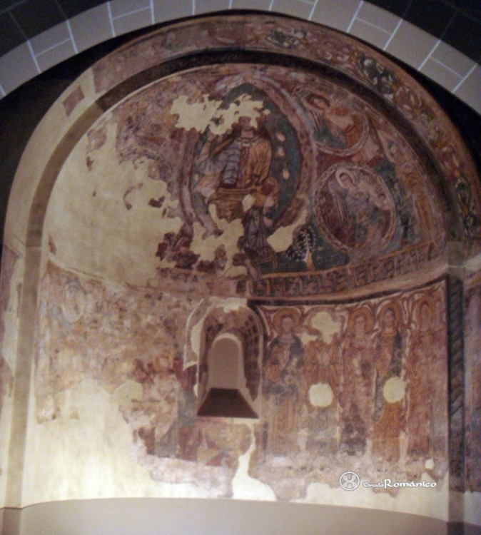 Museo Diocesano. Pintura del ábside de la iglesia de la Asunción de María de Navasa