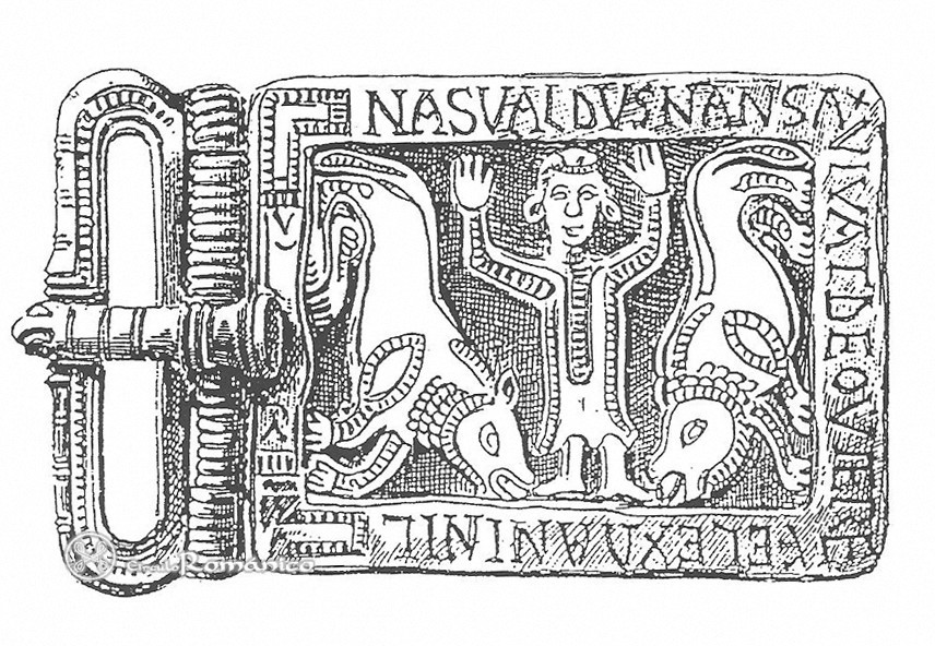 Burgundy Belt Clap, Visigothic, Daniel, Habacuc, Burgundy Belt Clasp, Pedro Nave.
