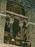 Aquisgrán. Capilla Palatina. Detalle de la arquería de medio punto del piso superior
