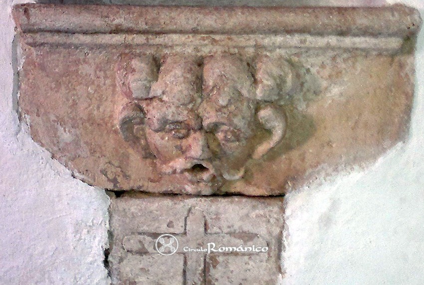Medina Sidonia. Santos Mártires. Detalle de cabeza romana