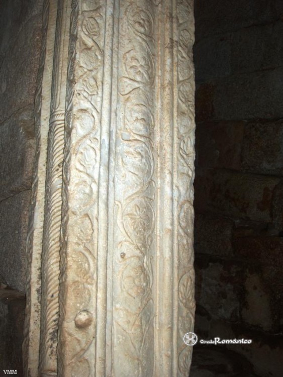 Merida. Hospital de Peregrinos. Detalle del pilar