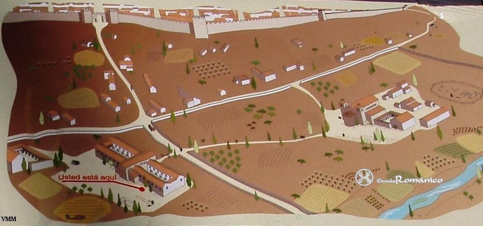 Merida. Hospital de Peregrinos o Xenodoquium. Ubicación dentro de la ciudad visigoda