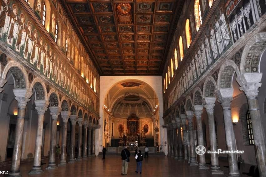 Rávena. San Apolinar el Nuevo. Interior del templo