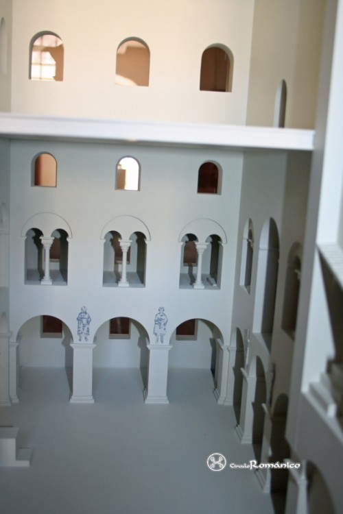 Höxter. Corvey. Maqueta del interior del westwerk
