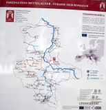 Loburg. Nuestra Señora. Cartel con un plano de carretera