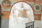 Oberzell. Saint Georg. Arco cegado, pintura gótica