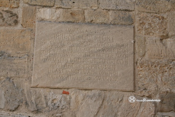 Querfurt. Iglesia de la ciudadela. Inscripción