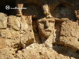Sant Miguel d´Engolasters. Dovela, cabeza humana