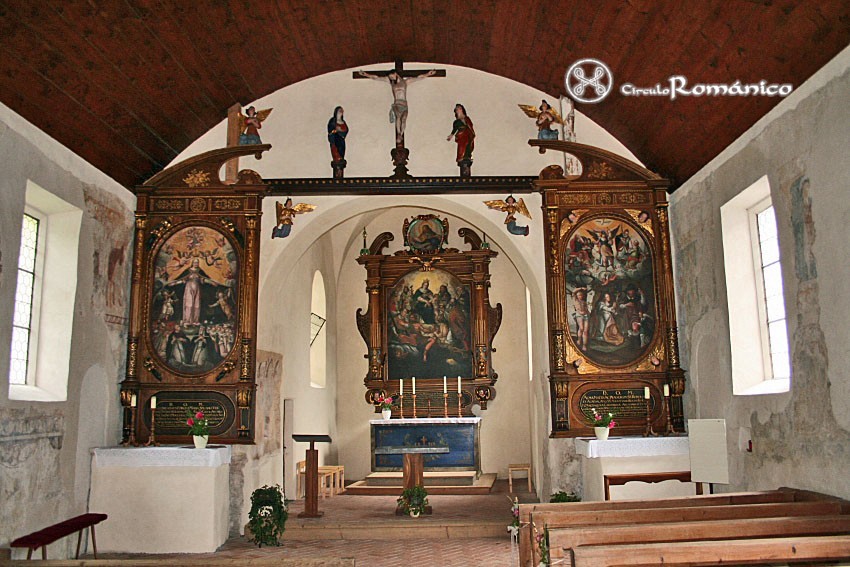 Bludesch. Nikolauskirche. Interior del templo