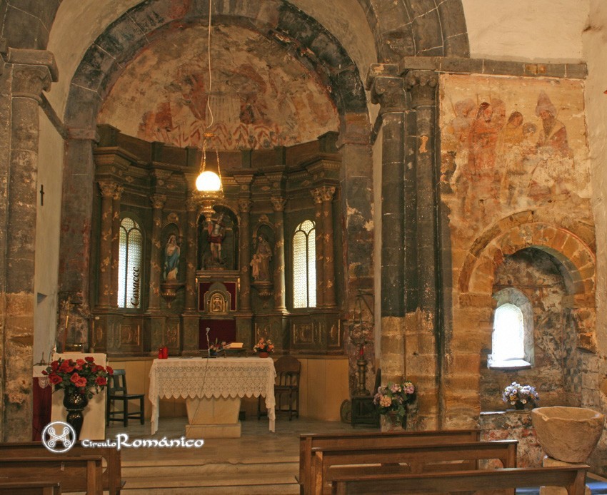 Barcena.San Miguel.Pinturas del abside