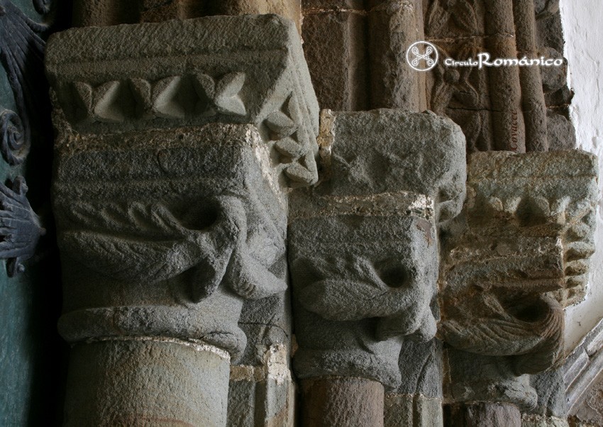 Tineo.San Pedro.Detalle de capiteles zoomorfos
