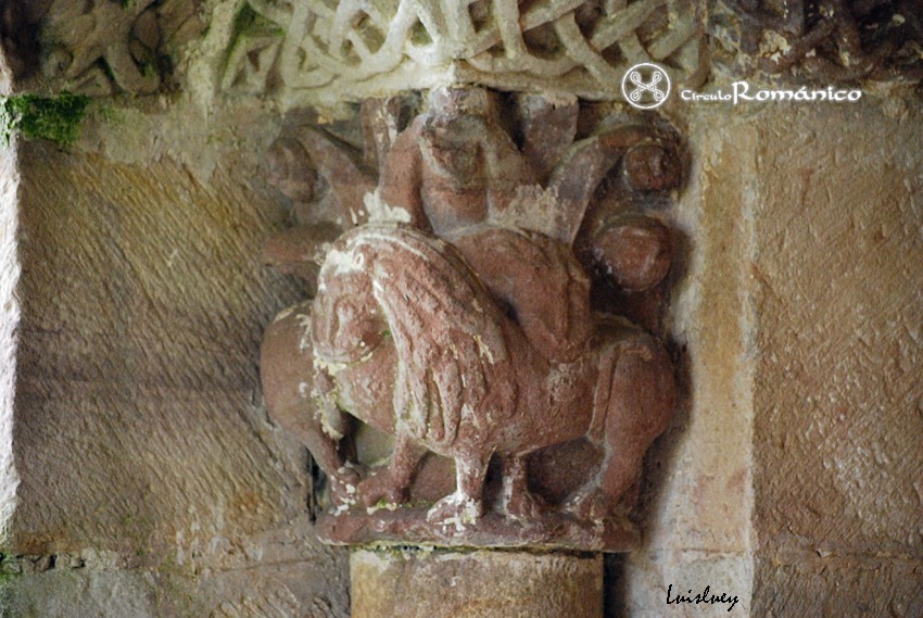 Argomilla de Cayon.San Andres.Capitel de leones