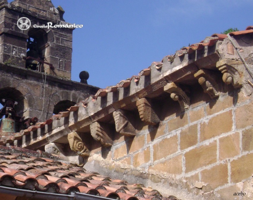 Barcena de Pie de Concha.SS Cosme y Damian.Canecillos
