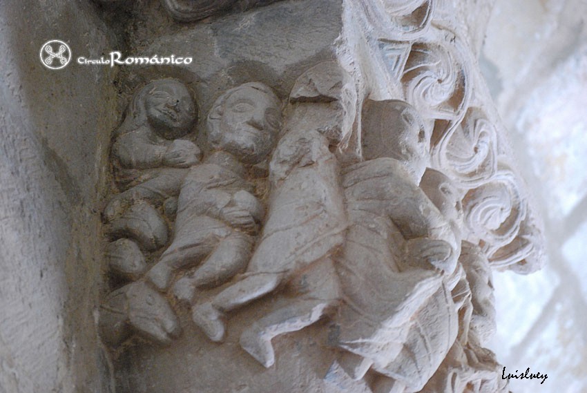 Lafuente.Santa Juliana.Capitel figurado