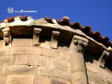 Rioseco.San Andres.Canecillos y capitel del abside