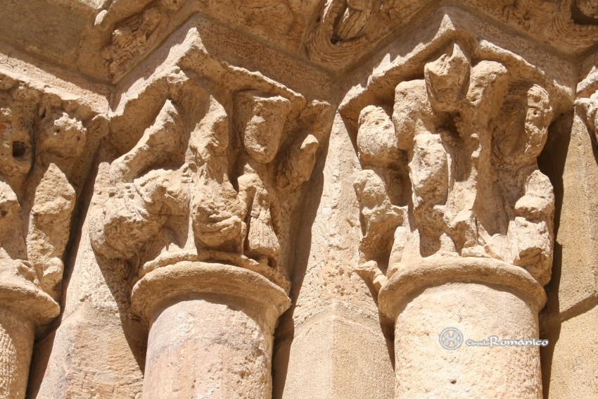 Cifuentes. San Salvador. Capiteles figurados del lado izquierdo