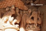 Abajas. Santa Maria la Real. Capiteles figurados, lado izquierdo de la portada