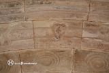 Colina de Losa. Expectacion de Nuestra Señora. Detalle de gato en las arquivoltas