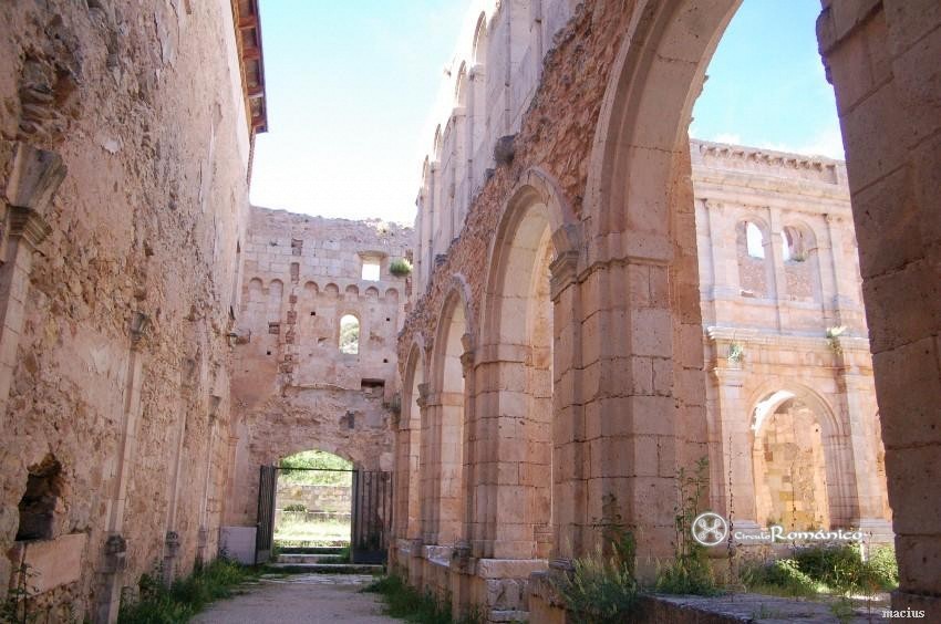 San Pedro de Arlanza (Hortigüela). San Pedro. Interior de la panda del claustro