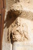 Uzquiano. Nuestra Sra de la Asuncion. Detalle de angel en el lado derecho