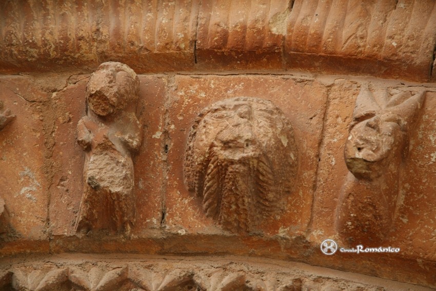 Villadiego. San Lorenzo. Detalle de rostro barbado