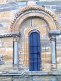 Villafranca del Bierzo. Santiago. Detalle de vano