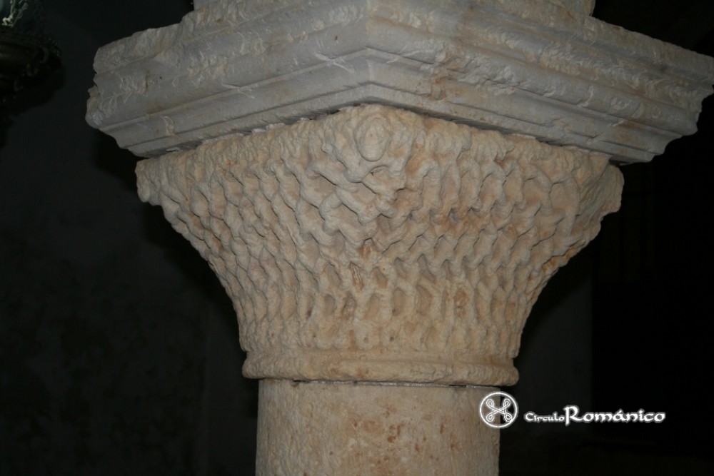 Arenillas de San Pelayo. San Pelayo. Capitel de cesta