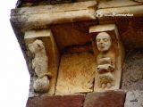 Nogales de Pisuerga.San Juan Bautista.Canecillos figurados
