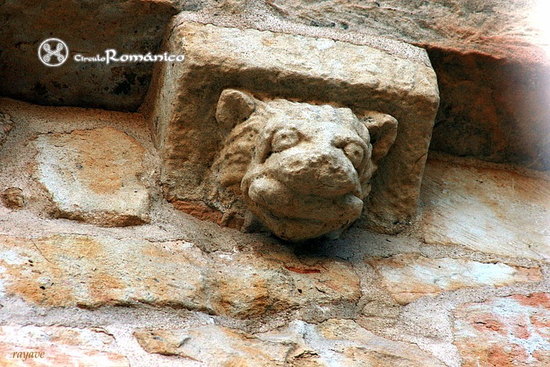 Salamanca. San Cristobal. Canecillo con cabeza de oso
