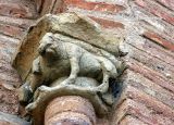 Alba de Tormes. San Juan. Capitel con cuadrúpedos
