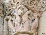 Cabañas de Polendos. San Lorenzo. Detalle de capitel con aves