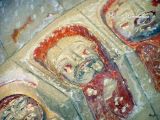 Muñoveros. San Félix. Detalle de la arquivolta: busto humano policromado
