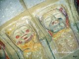 Muñoveros. San Félix. Detalle de figuras en las arquivoltas
