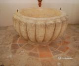 Torrecaballeros. San Nicolas de Bari. Pila bautismal