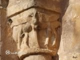 Valdesimonte. Nuestra Señora de la Asunción. Detalle de capitel con cuadrupedos
