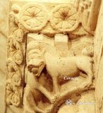 Almazan. San Miguel. Capitel con animales