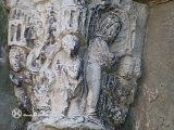 Manresa. La Seu de Santa Maria. Adán y Eva: la Creación