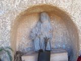 Montdarn. Sant Joan. Detalle de talla de madera