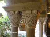 Sant Fruitós del Bages. Sant Benet del Bages. Capiteles vegetales y de entrelazo