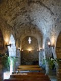 Tossa de Montbui. Iglesia de Santa Maria.Pies del templo desde el presbiterio