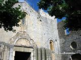 Vilabertran. Monasterio de Santa Maria.Restos de la fachada oeste